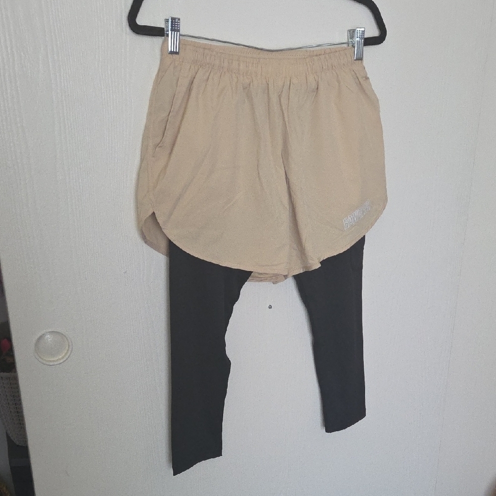 Short Running Short With Built In Legging